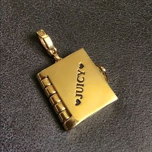 2004 JUICY COUTURE GOLD LOOK BOOK CHARM